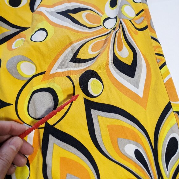 Loudmouth Golf Pants Mens 36 X 30 Shagadelic Psychedelic Yellow Colorful Floral - Picture 8 of 14